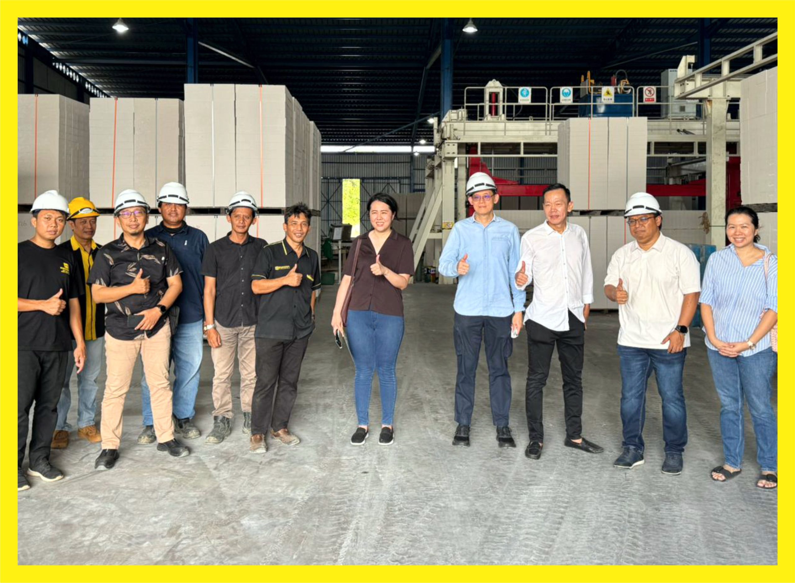 kunjungan pabrik panel lantai aac maccon