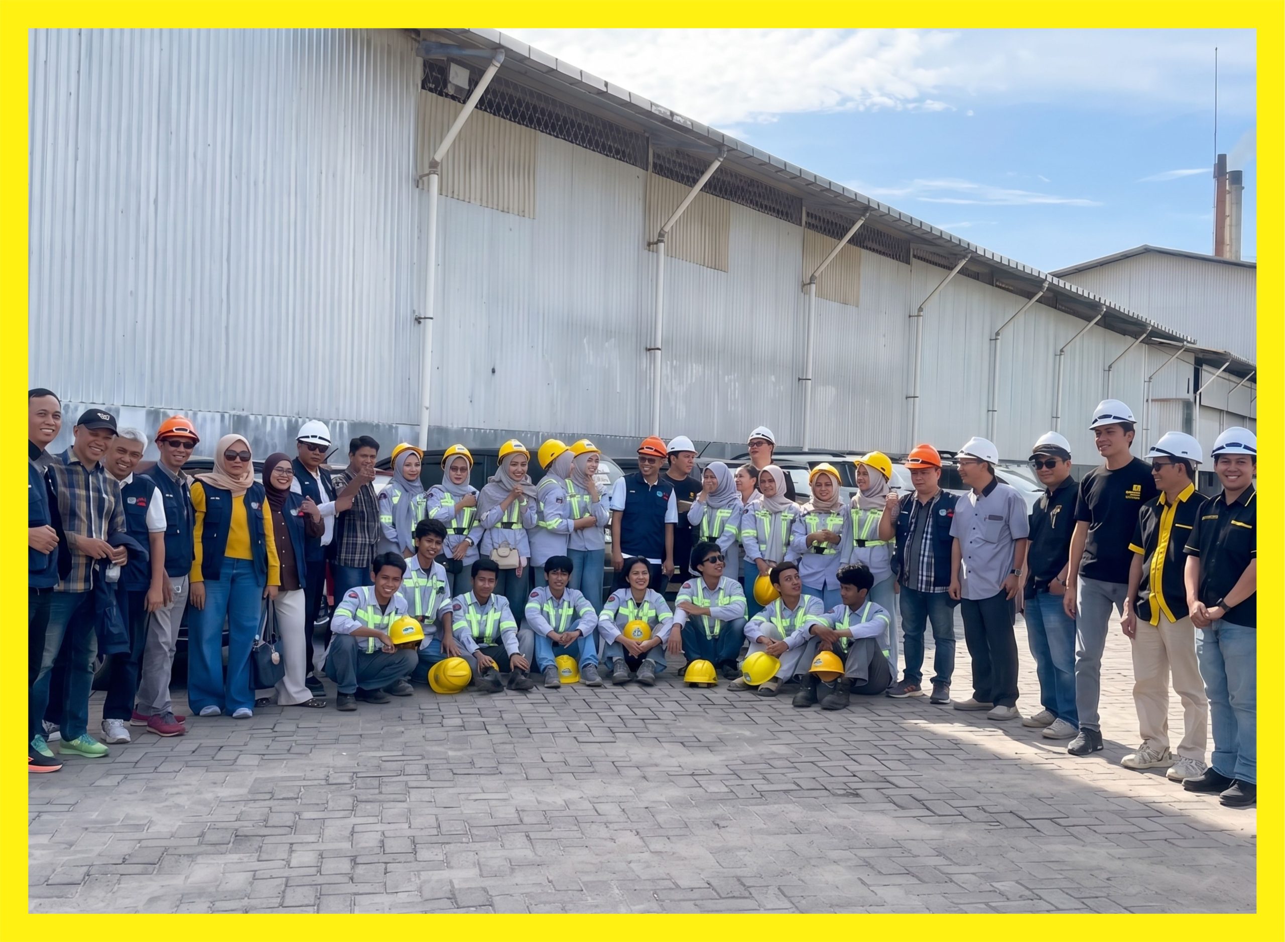 Mahasiswa PNUP Kunjungan Industri Ke Pabrik Bata Ringan & Panel Lantai AAC Maccon